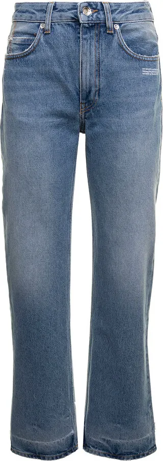 Off White Women's 90's Denim Jeans With Logo