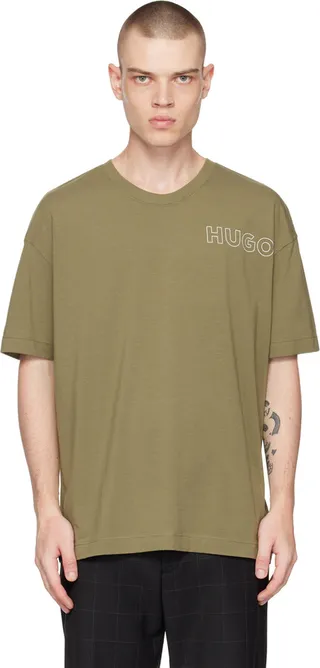 Hugo Green Printed T-Shirt