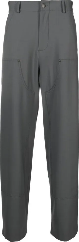 Wide-Leg Cotton Trousers
