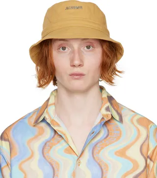 Jacquemus Beige Le Raphia 'Le Bob Gadjo' Bucket Hat