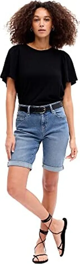 GAP Womens Denim Bermuda Short Medium WASH 33