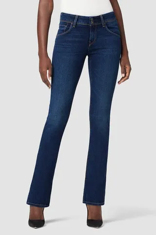 Hudson Jeans Beth Mid-Rise Baby Bootcut Petite Jean - Blue