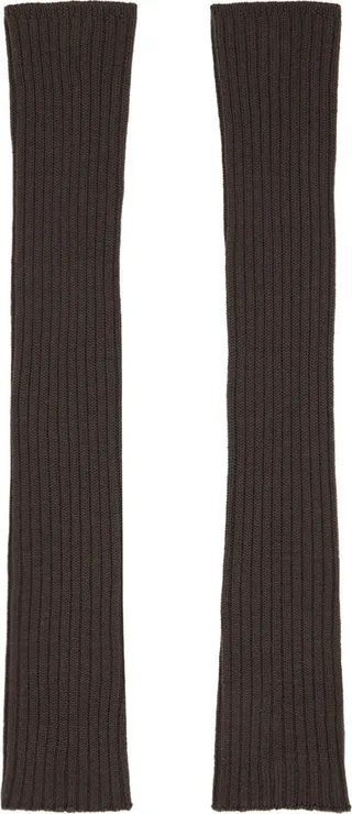 Rick Owens Gray Wool Arm Warmers