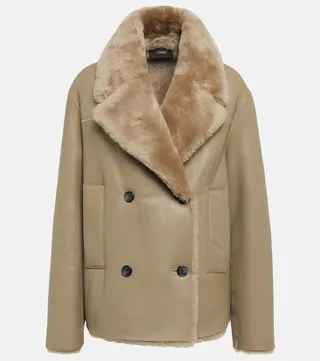 Calla leather and shearling jacket
