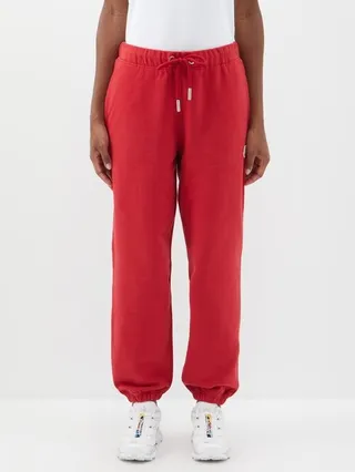 Logo-patch Cotton-jersey Track Pants