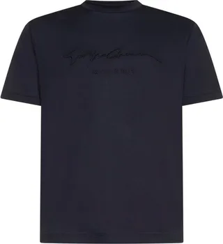 Giorgio Armani Logo Embroidered Crewneck T-Shirt