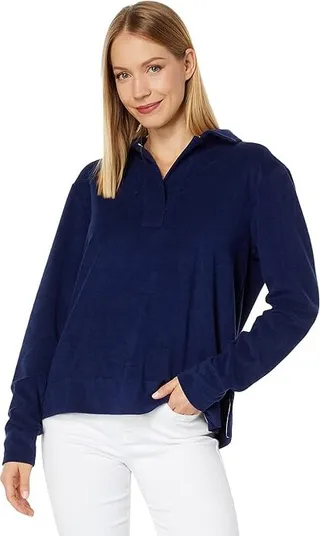 Vineyard Vines Terry Towel Polo (Deep Bay) Women's Clothing