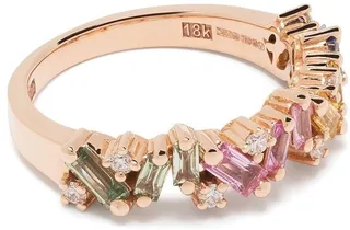 18kt rose gold Fireworks Frenzy sapphire and diamond ring
