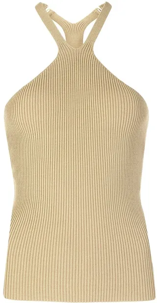Ribbed Halterneck Vest