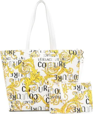 Couture-print tote bag