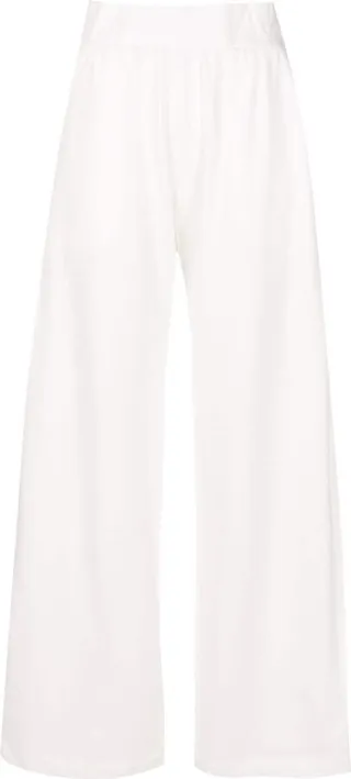 Cotton-Blend Straight-Leg Trousers