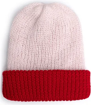 Reversible Angora Blend Beanie