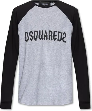 Dsquared2 Logo Printed Two-Toned T-Shirt