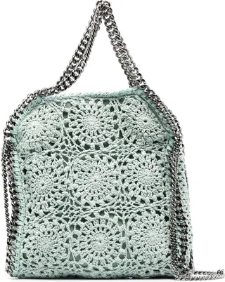 Crochet-Detail Tote Bag