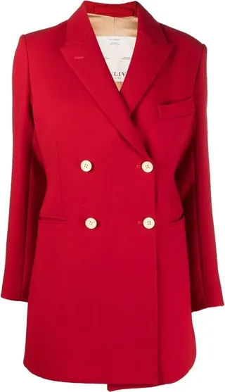 Double-Breasted Virgin Wool Coat
