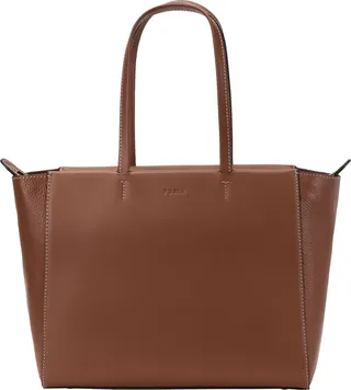 Furla Regina L Tote Handbag Brown