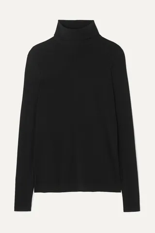 Wolford - + Net Sustain Aurora Modal-blend Jersey Turtleneck Top - Black