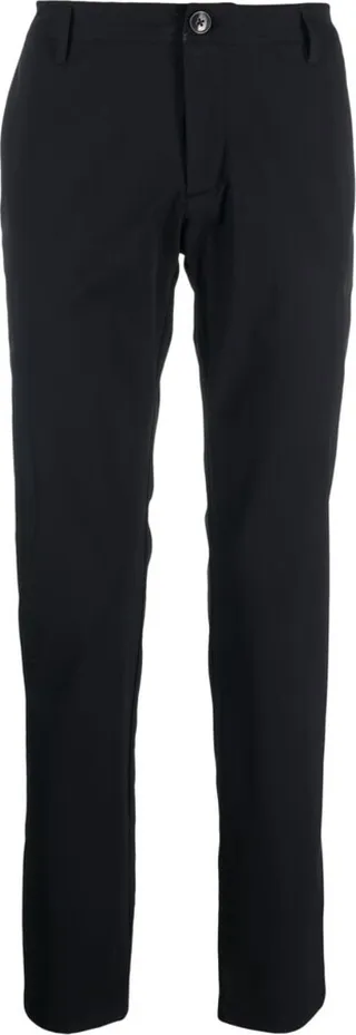 Mid-Rise Tapered-Leg Trousers