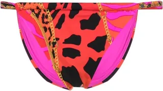 Animal-Print Bikini Bottoms