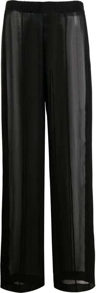 Silk Straight-Leg Trousers