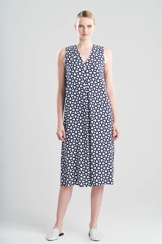 Soho Geo-Printed Challis Gown