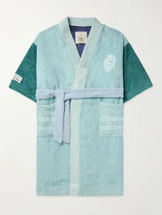 Chateau Josue Logo-Embroidered Upcycled Cotton-Terry Robe