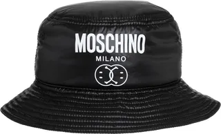 Moschino Logo-Printed High-Shine Finished Bucket Hat