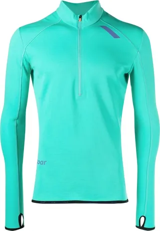 Green WoolTech Half-Zip Running Top