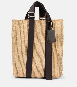 Le Tote Panier raffia tote bag