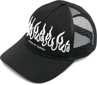 Flame-Print Cap