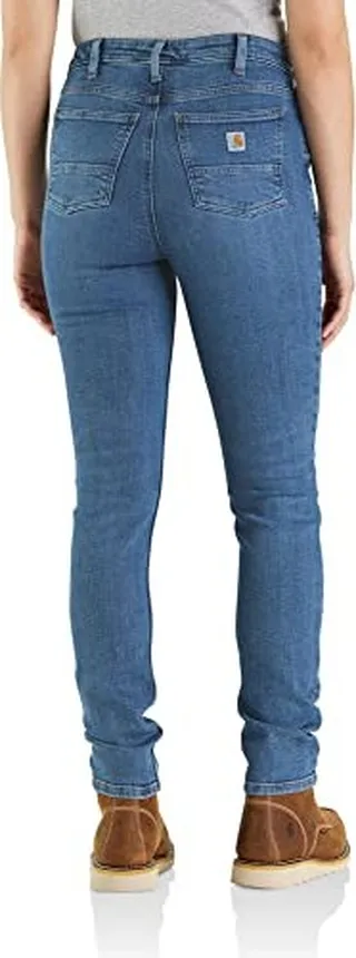 Carhartt Women's Size Rugged Flex Slim Fit Tapered High Rise Jean