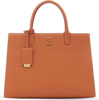 small Frances grained leather tote bag