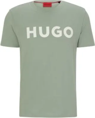Cotton-jersey regular-fit T-shirt with contrast logo