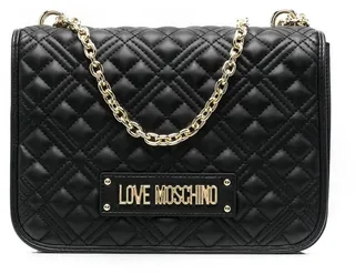 Quilted Logo-Plaque Shoulder Bag