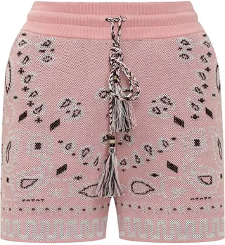 Alanui Bandana-Printed Drawstring Shorts