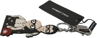 Dolce & Gabbana Leather Dominico Stefano #DGFAMILY Logo Badge Women's Keychain