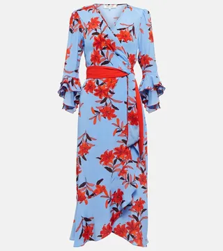 Rollins floral wrap dress