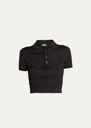 Crop Polo Top