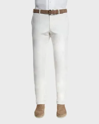 Men's Comfort Slim-Stretch Cotton Trousers