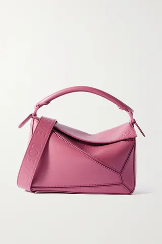 Loewe - Puzzle Small Leather Shoulder Bag - Pink