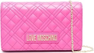 Logo-Plaque Quilted Shoulder Bag