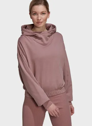Logo Crop Hoodie