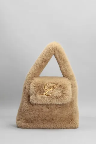 Hand Bag In Camel Polyester Blumarine