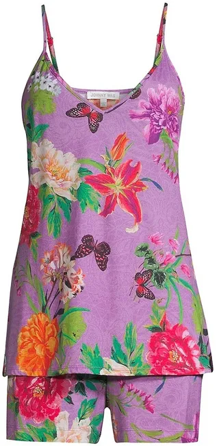 Two-Piece Goza Floral Pajama Cami & Shorts Set