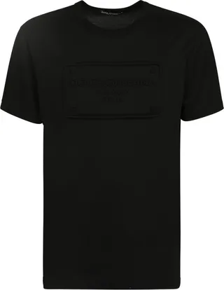 Dolce & Gabbana Logo Embossed Crewneck T-Shirt