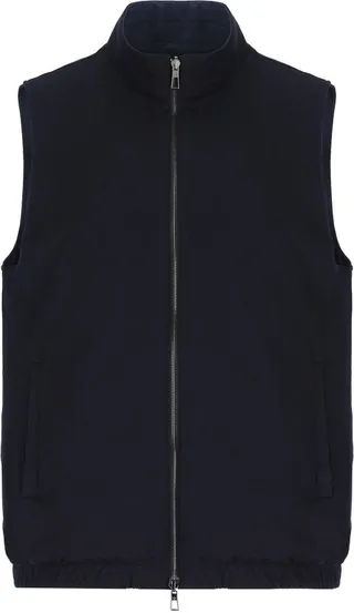 Loro Piana Zipped High-Neck Reversible Gilet
