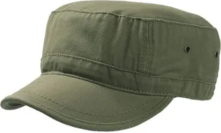 Atlantis Atlantis Chino Cotton Urban Military Cap (Pack of 2) (Olive) - Green