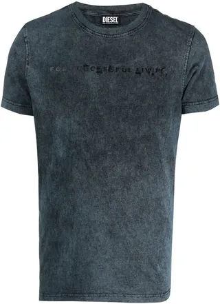 slogan-print cotton T-shirt