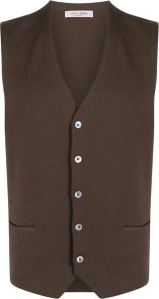 Button-Down Cotton Gilet
