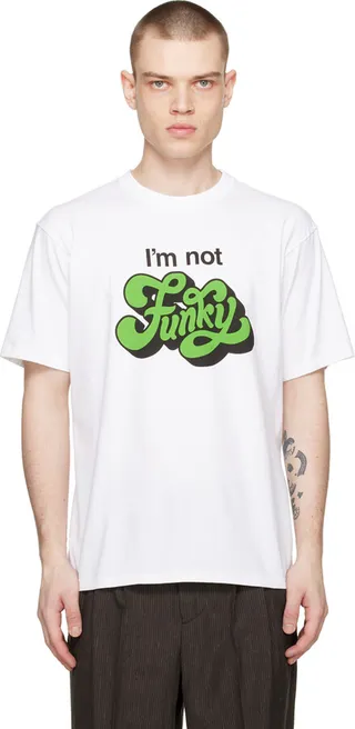 UNDERCOVER White 'I'm Not Funky' T-Shirt